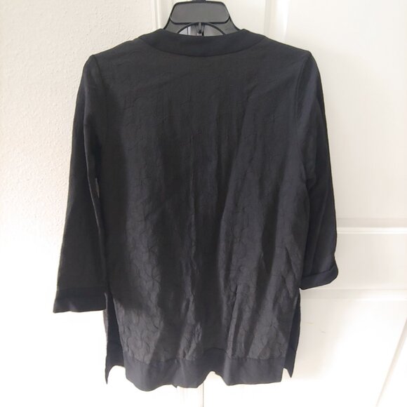 Eileen Fisher Open Front Cardigan Womens Sweater medium Wool Blend - Picture 3 of 5